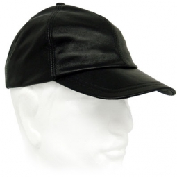 Baseball Cap In Black Leather Baseball Cap In Black Leather