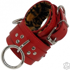Classic Leather Bondage Restraints With Soft Lining Classic Leather Bondage Restraints With Soft Lining