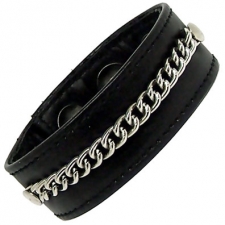 Leather And Chain Cock Ring Leather And Chain Cock Ring