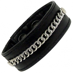 Leather And Chain Cock Ring Leather And Chain Cock Ring
