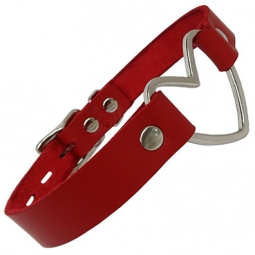 Leather Collar With Heart Leather Collar With Heart