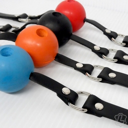 Bondage Ball Gag With Airway Hole Bondage Ball Gag With Airway Hole