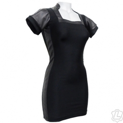 Lycra And Leather Dress Lycra And Leather Dress