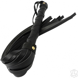 Black Leather Short Flogger Black Leather Short Flogger