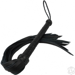 Leather Flogger With Long Handle Leather Flogger With Long Handle