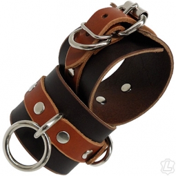 Leather KISS Cuffs For Bondage Leather KISS Cuffs For Bondage