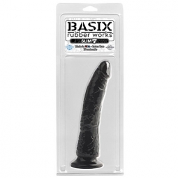 Basix 7 Inch Black Dildo Basix 7 Inch Black Dildo