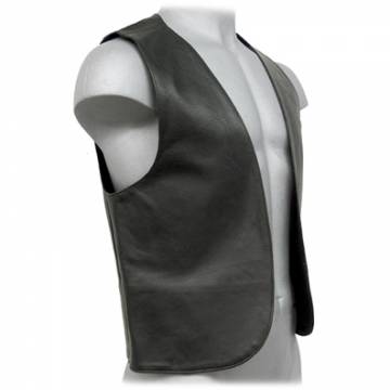 Bar Vest In Black Leather