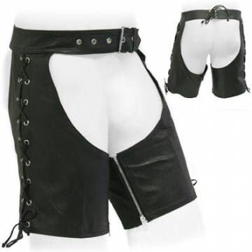 Short Chaps In Black Leather