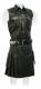 Black Leather Scottish Kilt