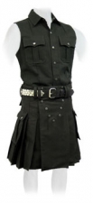 Black Garment Scottish Kilt Black Garment Scottish Kilt