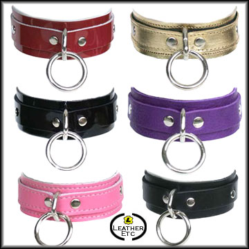 Leather Collar With O-Ring