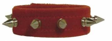 Goth Wristband Velvet With Spikes