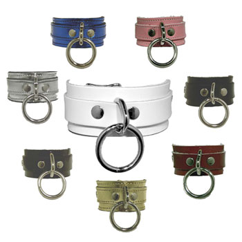 Leather Wristband With Ring