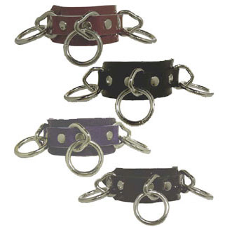Three Rings Leather Wristband