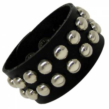 Fetish Wristband With Round Studs