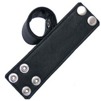 Black Leather 1.5 Inch Wide Ball Stretcher