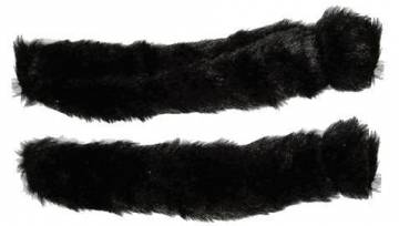 Black Fleece Cuff Covers For Bondage