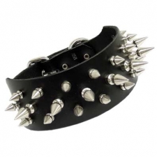 Fetish Collar With Small And Large Spikes Fetish Collar With Small And Large Spikes