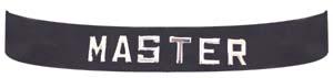 Black Leather MASTER ID Wristband