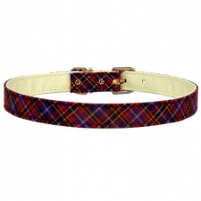 Red Plaid Garment Collar Red Plaid Garment Collar
