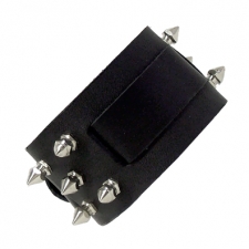 Leather Watchband With Small Spikes Leather Watchband With Small Spikes