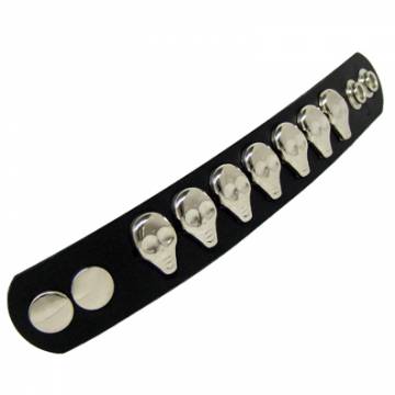 Wristband With Skull Shaped Studs
