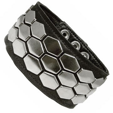 Armband With Hexagon Studs