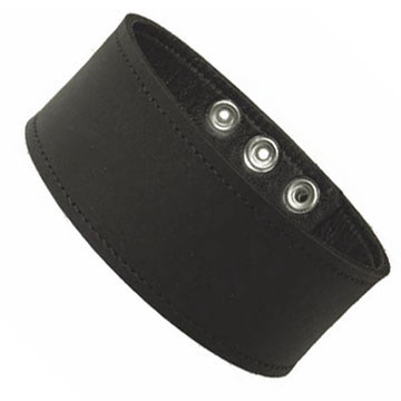 Everyday Classic Black Leather  Armband