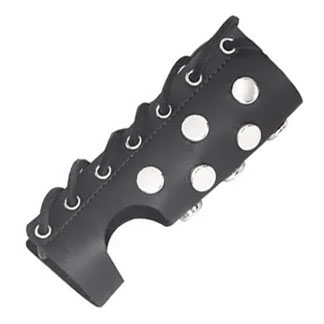 Lace Up Cock Sheath With Studs
