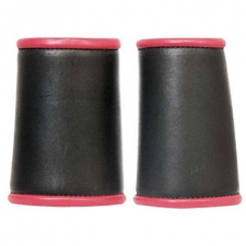 Leather Gauntlet With Piping - Pair Leather Gauntlet With Piping - Pair