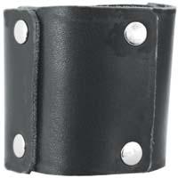Genuine Leather Patch Wristband
