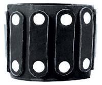 Wristband With Leather Stripes