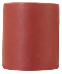 Wide Black And Burgundy Leather Wristband