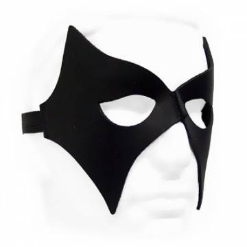 Leather Bat Mask With Elastic Strap