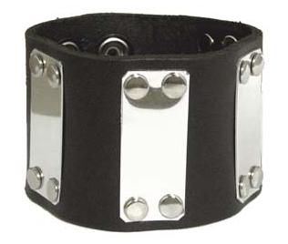 Wrist band With Metal Plates