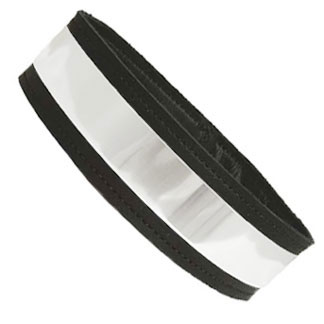 Black Leather Armband With Metal Plate