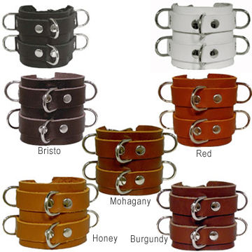 Leather Wristband With D Rings
