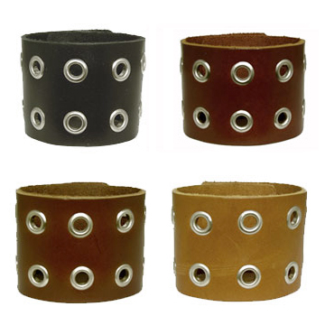 Wristband With Two Rows Of Eyelets