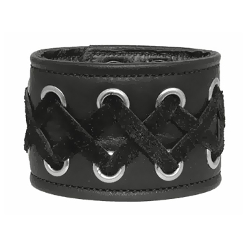 Wristband With X Cross Laces
