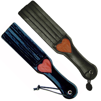Leather Slapper With Heart And Sting