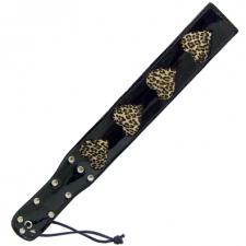 Shiny Black Slapper With Three Hearts Shiny Black Slapper With Three Hearts