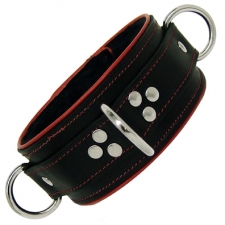 BDSM/Bondage Collar With Leather Piping BDSM/Bondage Collar With Leather Piping