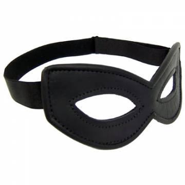 All Black Leather Bandit Mask