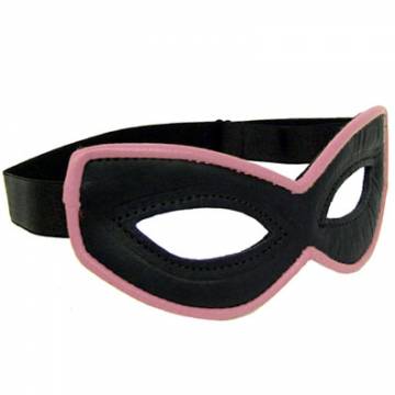 Bandit Mask With Pink Piping