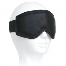 Black Leather Padded Blindfold Black Leather Padded Blindfold