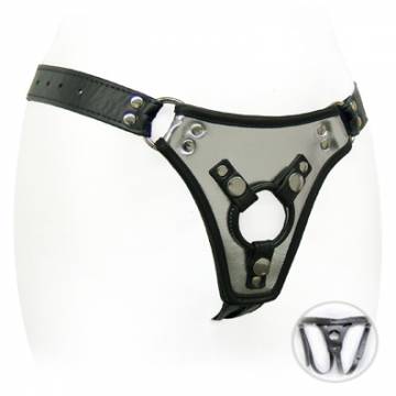 Low Rider Strap On In Metallic Leather
