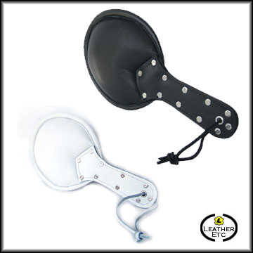 Black Or White Padded Leather Paddle