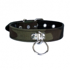 Camouflage Garment And Leather Collar Camouflage Garment And Leather Collar