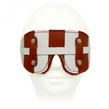 White/Red Combination Blindfold - Lined White/Red Combination Blindfold - Lined